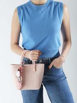 Handtas /cross Body Braided Miniprix Roze braided 1-vue-porte